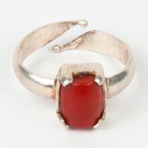 Red Coral(moonga) Ring