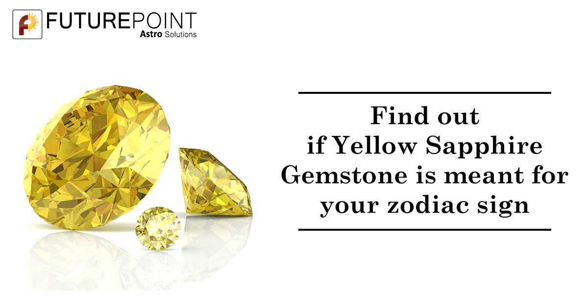 Find out if Yellow Sapphire Gemstone is meant for your zodiac sign | Future Point
