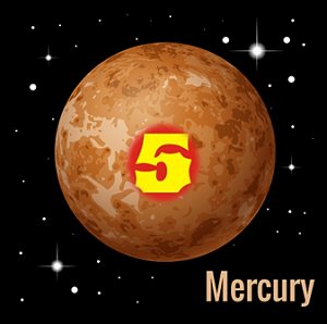Radical number 5 Mercury