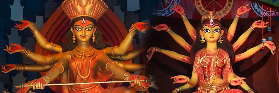 Mythological forms of Devi Durga