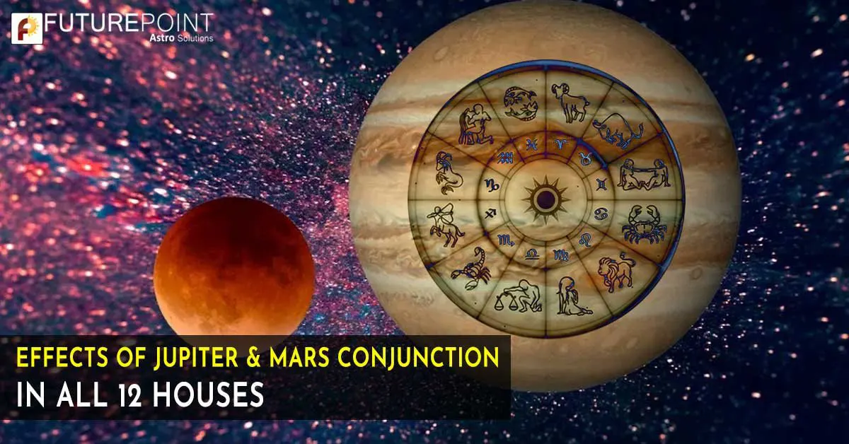 Effects of Jupiter & Mars Conjunction in All 12 Houses Future Point