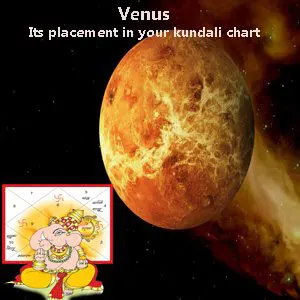 Venus - its placement in your kundali chart