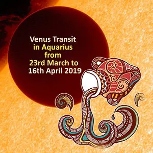 Venus Transit in Aquarius from 23rd March to 16th April 2019