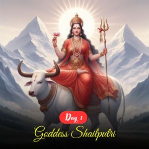 Day 1 : Know About Shailputri Mata Puja, Colour, Aarti & Mantras