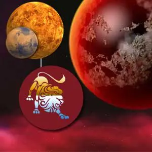 Transit of Mercury in Leo and its conjunction with Mars and Venus in the fiery sign of Leo