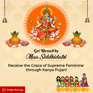 Sharad Navratri 2023: Day 9 of Maa Siddhidatri & Kanya Pujan